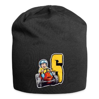 Ich Bin 6 Gokart Kid - Kart Racing - Jersey-Beanie - Schwarz - Vorne