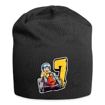 Ich Bin 7 Gokart Kid - Kart Racing - Jersey-Beanie - Schwarz - Vorne