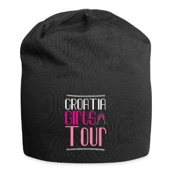 Tournée des filles en Croatie - Bonnet en jersey - noir - Devant