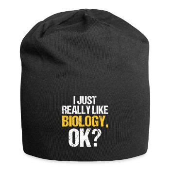 Biology Gift Biologist - Jersey Beanie - black - Front