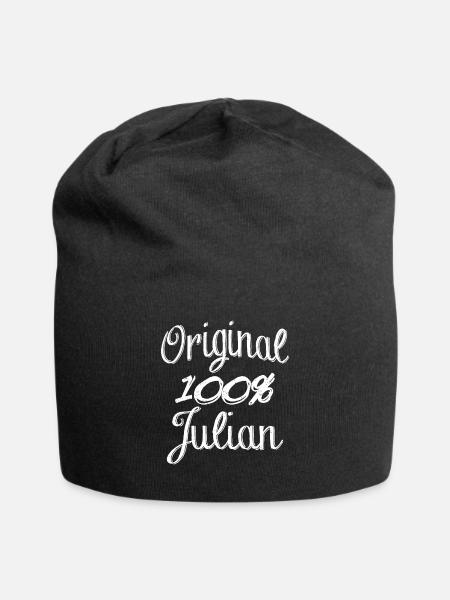Original 100% Julian - Jersey-Beanie - Schwarz