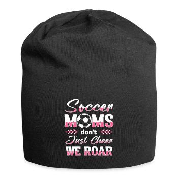 Fußball-Mutter Gameday Soccer Mom - Jersey-Beanie - Schwarz - Vorne