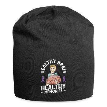 Alzheimer's Awareness Brain Doctors Health - Jersey Beanie - black - Front