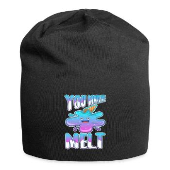 Tu me fais fondre, crème glacée - Bonnet en jersey - noir - Devant