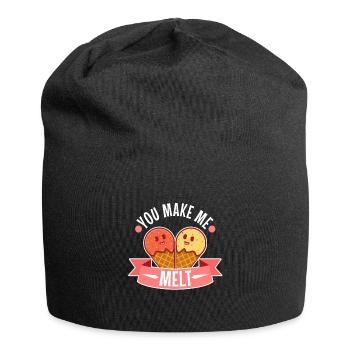 Tu me fais fondre, crème glacée - Bonnet en jersey - noir - Devant