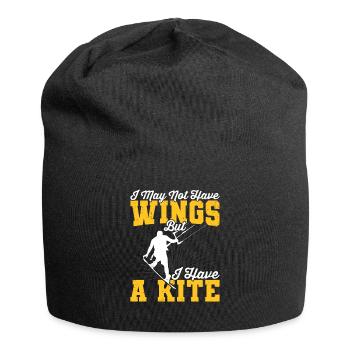 Kiteboarder Ich Habe Einen Kitesurfer Kitesurfen - Jersey-Beanie - Schwarz - Vorne