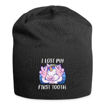 Zahn Zähne Zahnarzt Zahnmedizinische Angestellte - Jersey-Beanie - Schwarz - Vorne