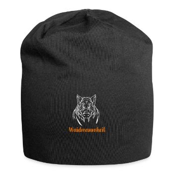 Waidmannsheil I Schwarzwild Jagd Motiv für Jäger - Jersey-Beanie - Schwarz - Vorne