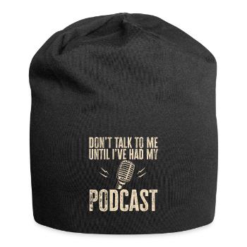 Podcaster Podcast - Jersey Beanie - black - Front