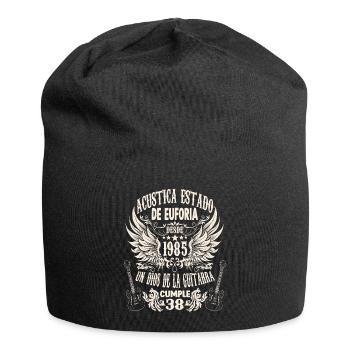 guitar fan musician guitarists birthday 1985 - Jersey-Beanie - Schwarz - Vorne
