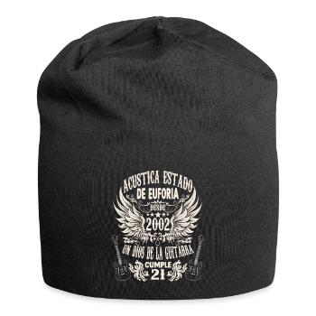 guitarists birthday 2002 vintage 21 years - Jersey-Beanie - Schwarz - Vorne