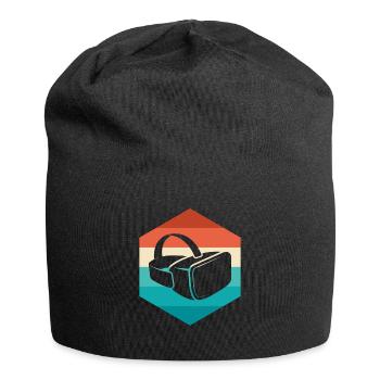 Cadeau VR de réalité virtuelle - Bonnet en jersey - noir - Devant