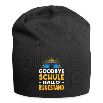 Goodbye Schule Hallo Ruhestand Lehrer Abschied - Jersey-Beanie - Schwarz - Vorne