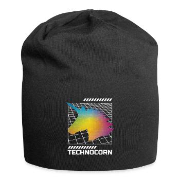 EDM Technocorn Unicorn Festival Music - Jersey Beanie - black - Front