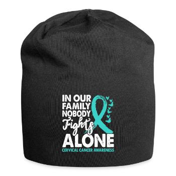 Personne ne lutte seul contre la prise de conscience de - Bonnet en jersey - noir - Devant
