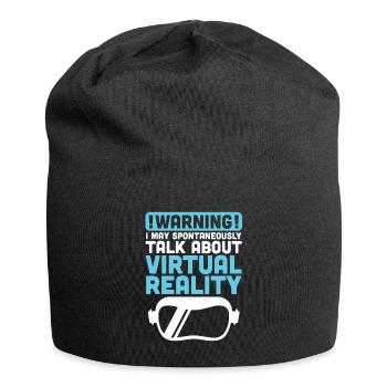 Virtual Reality VR Gift - Jersey Beanie - black - Front