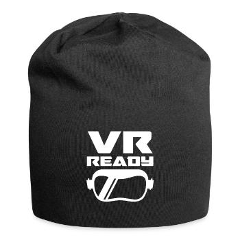 Cadeau VR de réalité virtuelle - Bonnet en jersey - noir - Devant