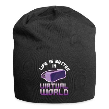 Virtual Reality VR Gift - Jersey Beanie - black - Front