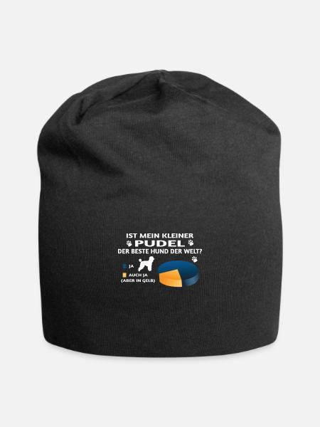 Hundezubehör Pudel Hundebesitzer - Jersey-Beanie - Schwarz