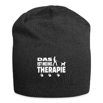 Hundezubehör Pudel Hundebesitzer - Jersey-Beanie - Anthrazit - Vorne