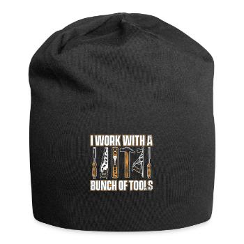 I Work With a Bunch Of Tools Schreiner Carpenter - Jersey-Beanie - Schwarz - Vorne