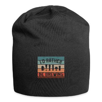 I'd Rather Be Brewing Craft Beer Brewer - Jersey Beanie - black - Front