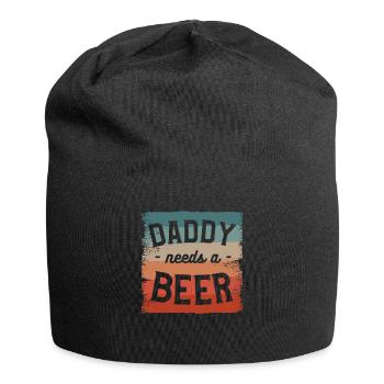 Daddy Needs A Beer Brewing Brew Brewer - Jersey Beanie - black - Front