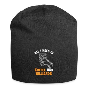 Café et billard Billards Snooker - Bonnet en jersey - charbon - Devant