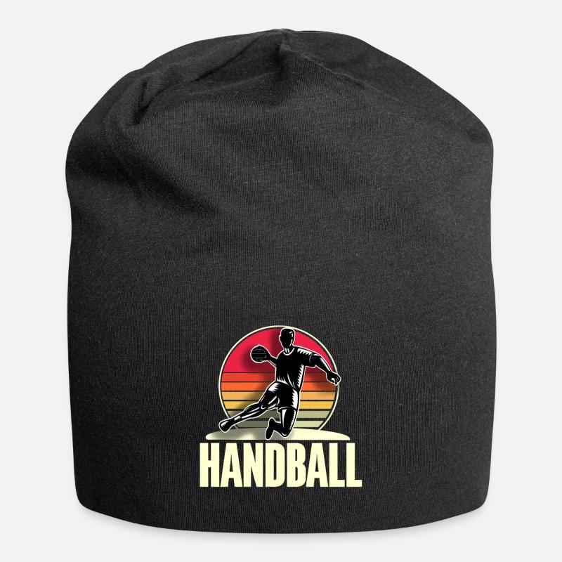 Handball Handballer - Jersey-Beanie - Schwarz