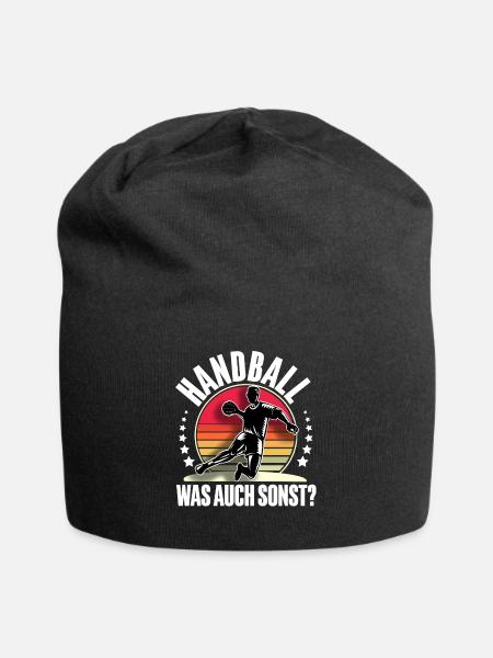 Handball Handballer - Jersey-Beanie - Schwarz