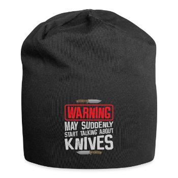 Knifemaking Knife Making Bladesmith Smithing Knife - Jersey Beanie - black - Front
