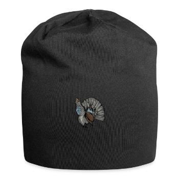 Capercaillie I Poulet Motif de grand tétras pour chasseur - Bonnet en jersey - noir - Devant