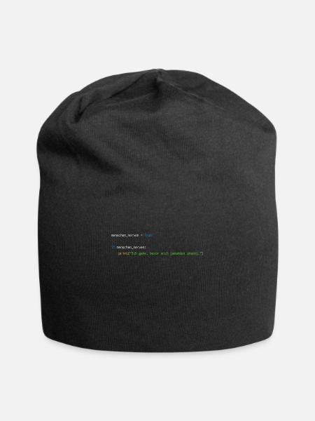 Programmierer Informatiker Nerd Softwareingenieur - Jersey-Beanie - Schwarz