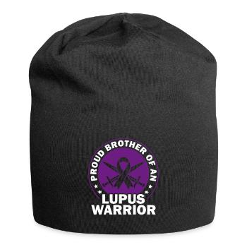 Lupus-bewusstsein Stolzer Bruder Eines - Jersey-Beanie - Schwarz - Vorne