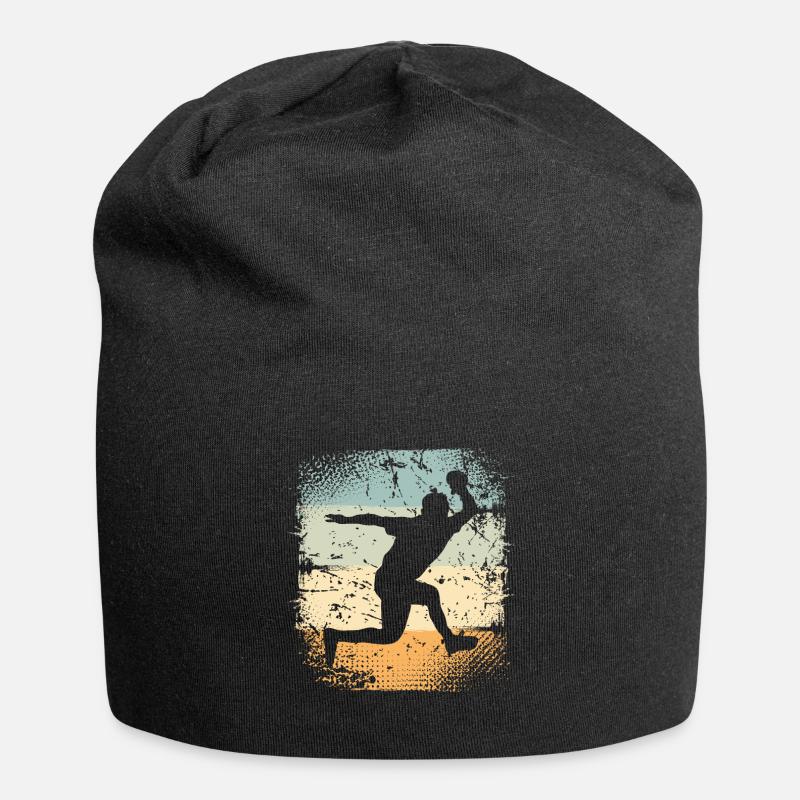 Tischtennis - Jersey-Beanie - Schwarz