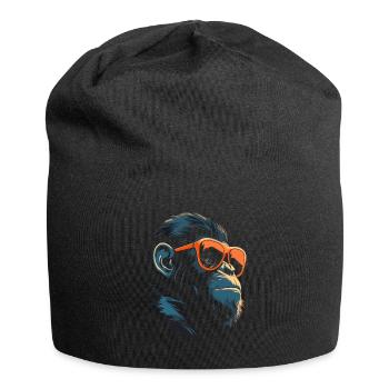 Chimpanzee Sunglasses - Jersey Beanie - black - Front
