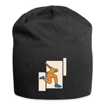 Parkour Graffiti - Jersey-Beanie - Schwarz - Vorne