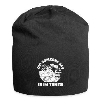 Tente scoute - Bonnet en jersey - noir - Devant