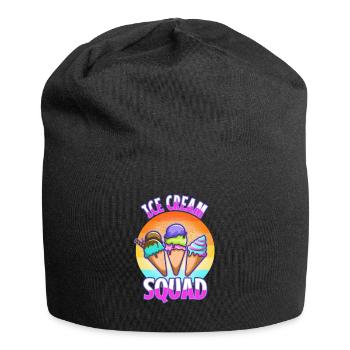 Escouade de crème glacée - Bonnet en jersey - noir - Devant