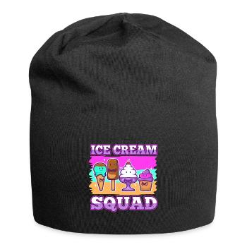 Escouade de crème glacée - Bonnet en jersey - noir - Devant