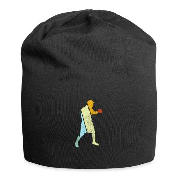 Boxen Retro - Jersey-Beanie - Schwarz - Vorne