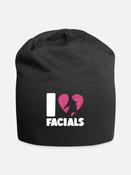 Cute Esthetician Skincare - Jersey-Beanie - Schwarz