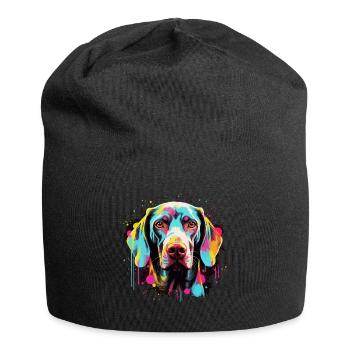 Weimaraner Hund Geschenk Spruch - Jersey-Beanie - Schwarz - Vorne