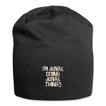 I'm Jonas doing Jonas things - Jersey-Beanie - Schwarz - Vorne