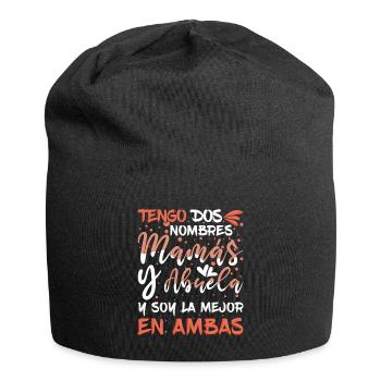 Mother's Day Retired Grandma Cool Grandmom - Jersey-Beanie - Schwarz - Vorne