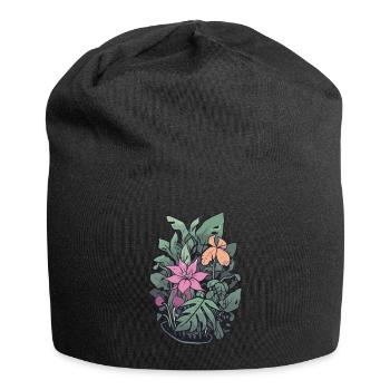 Plants and flowers for nature lovers and gardeners - Jersey Beanie - black - Front