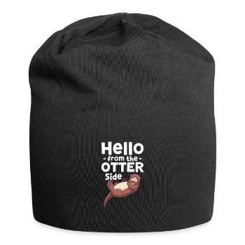 Otter Sea Otter Otter Gift - Jersey Beanie - black - Front