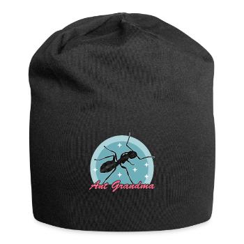 Ameisen Grandma Ameisenzucht Ameisenfarm Geschenk - Jersey-Beanie - Schwarz - Vorne