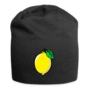 Citron citron citron agrumes - Bonnet en jersey - noir - Devant