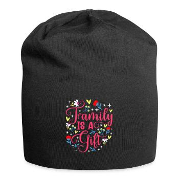 Familie Ist Ein Geschenk Familientreffen Verwandt - Jersey-Beanie - Schwarz - Vorne